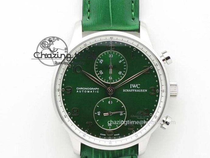 MIROTIME 0201 Original Portuguese IW358304 ZF 1:1 Best Edition SS White Dial RG Markers on Leather Strap A 7077